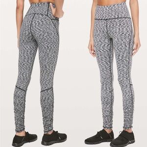 Lululemon | Ready To Rulu Tight *28" Spaced Out Space Dye Black White